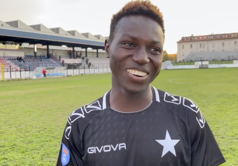 L'emozione dell'esordio per Mamadou Balde